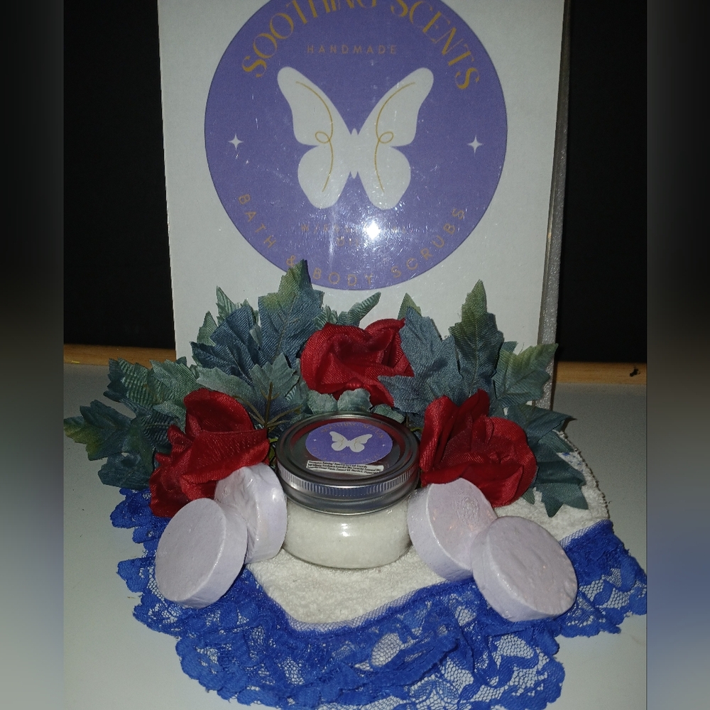 NWT Handcrafted Bath Crystals & Shower Steamers Gift Sets.